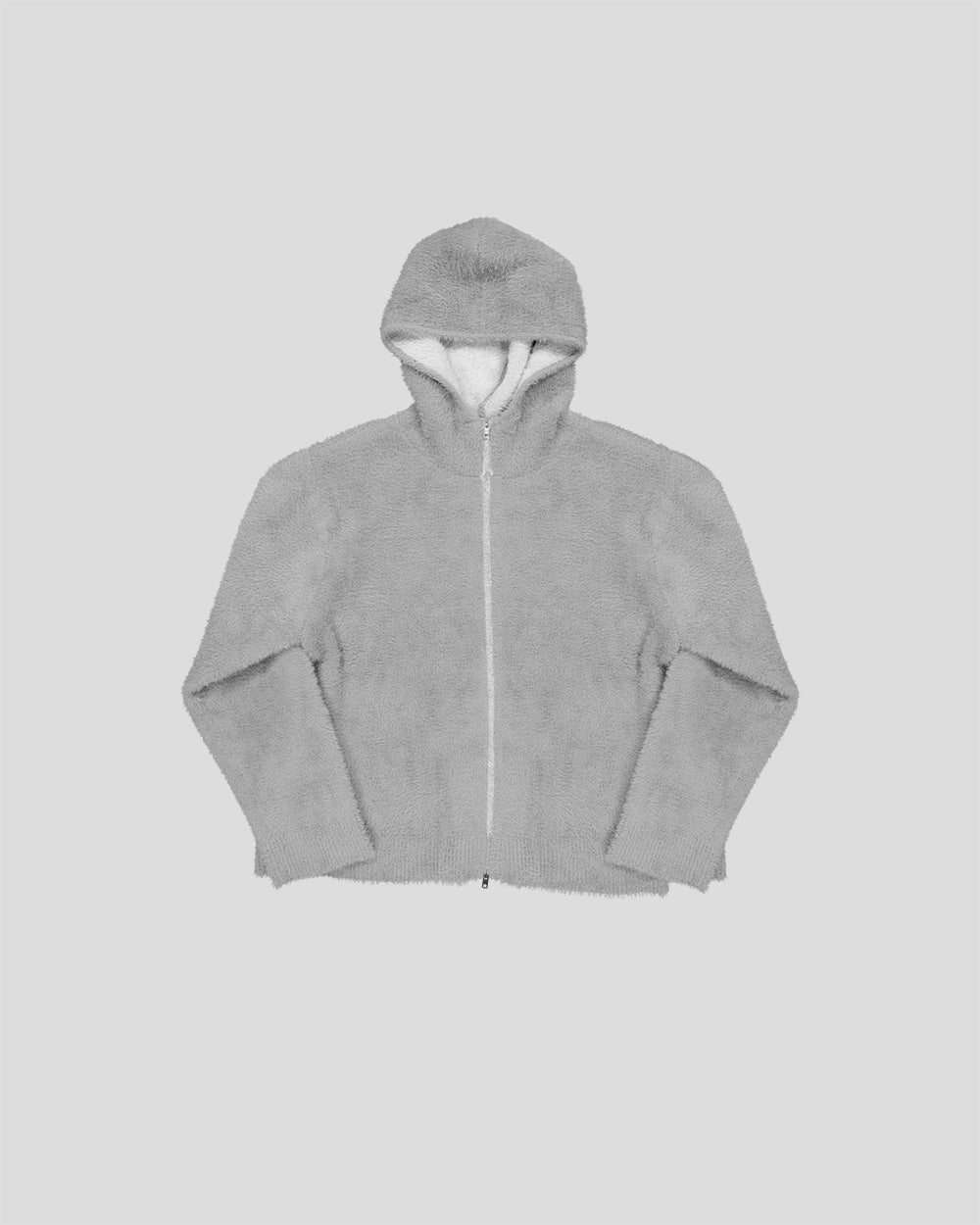 MOHAIR GREY JACKET REVERSIBLE