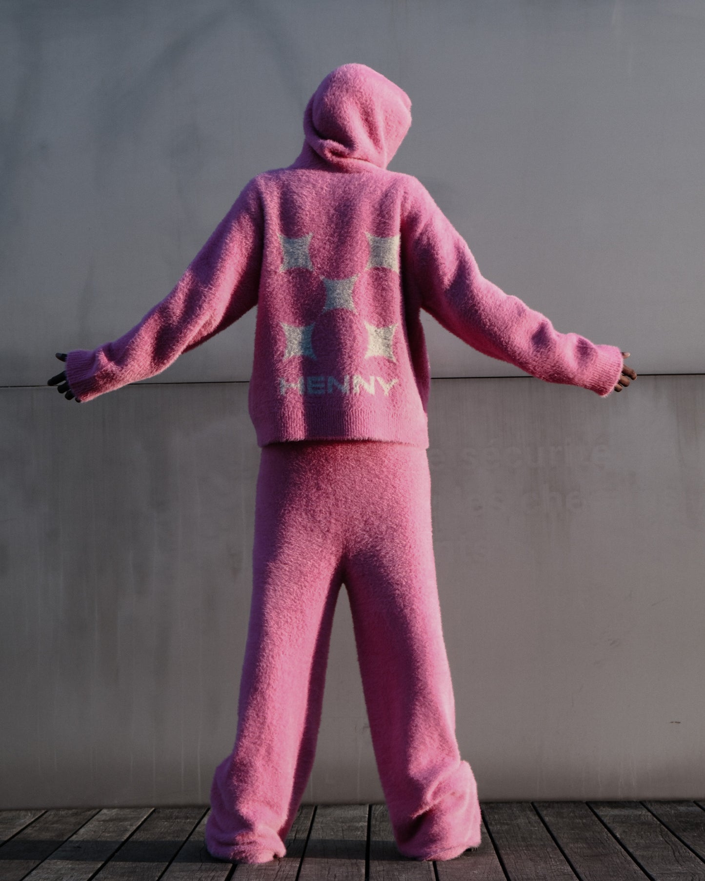 MOHAIR PINK JACKET REVERSIBLE