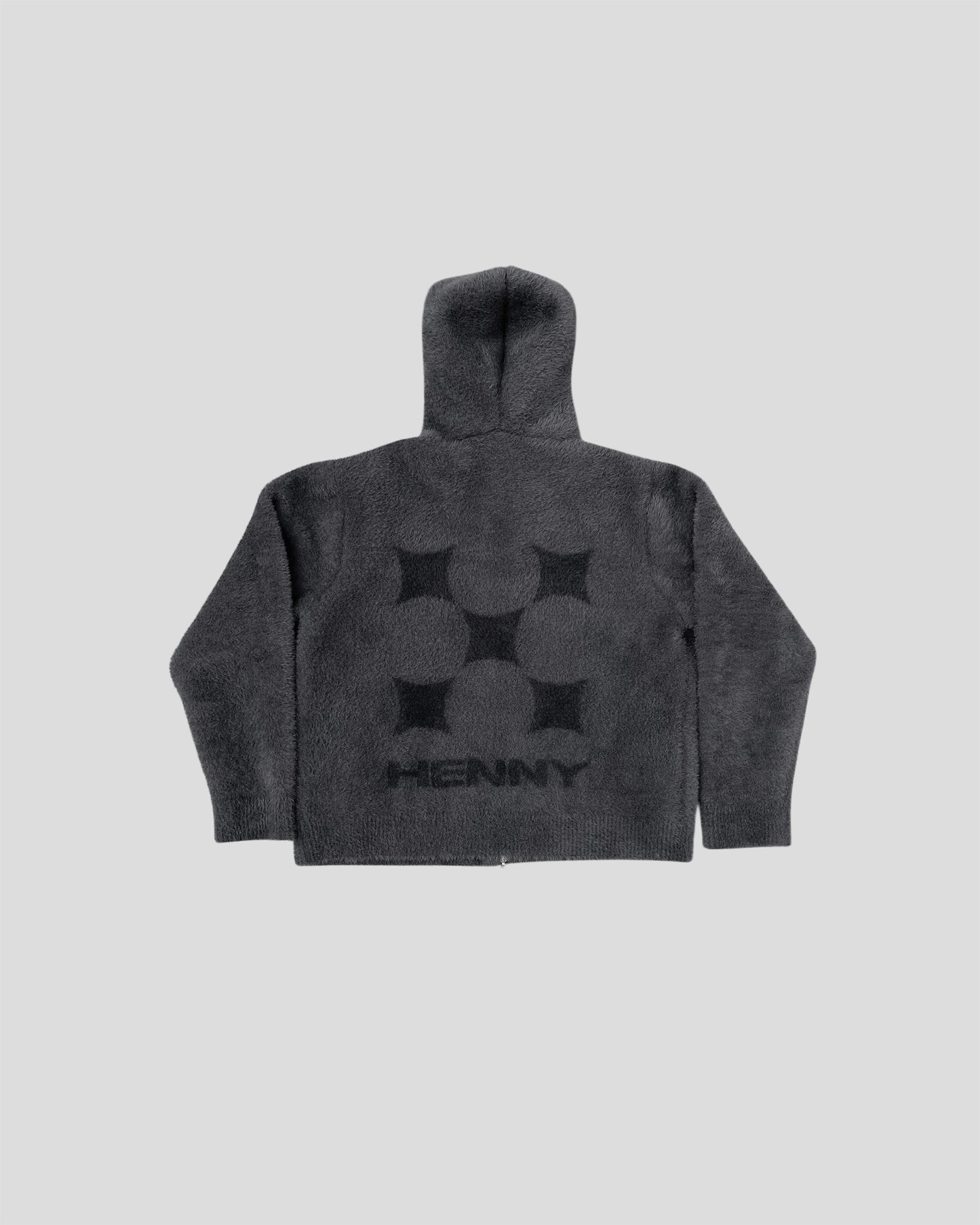 MOHAIR DARK GREY REVERSIBLE JACKET
