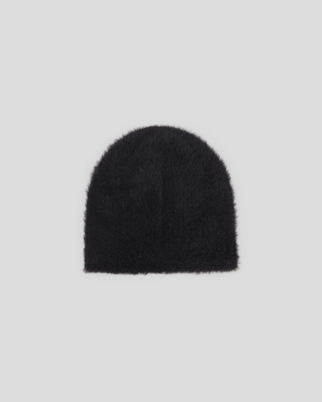 BLACK MOHAIR BEANIE
