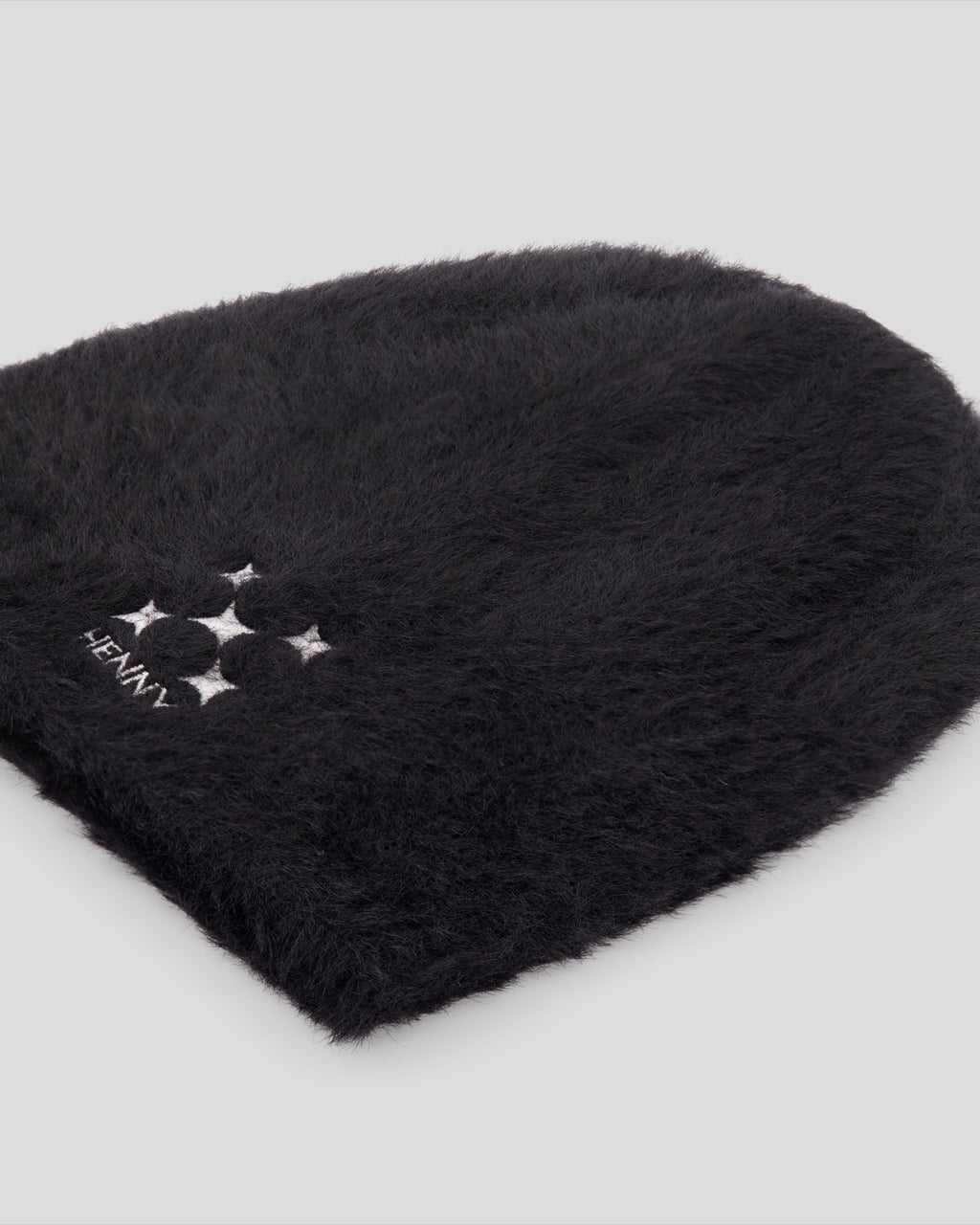 Black Minkhair Beanie