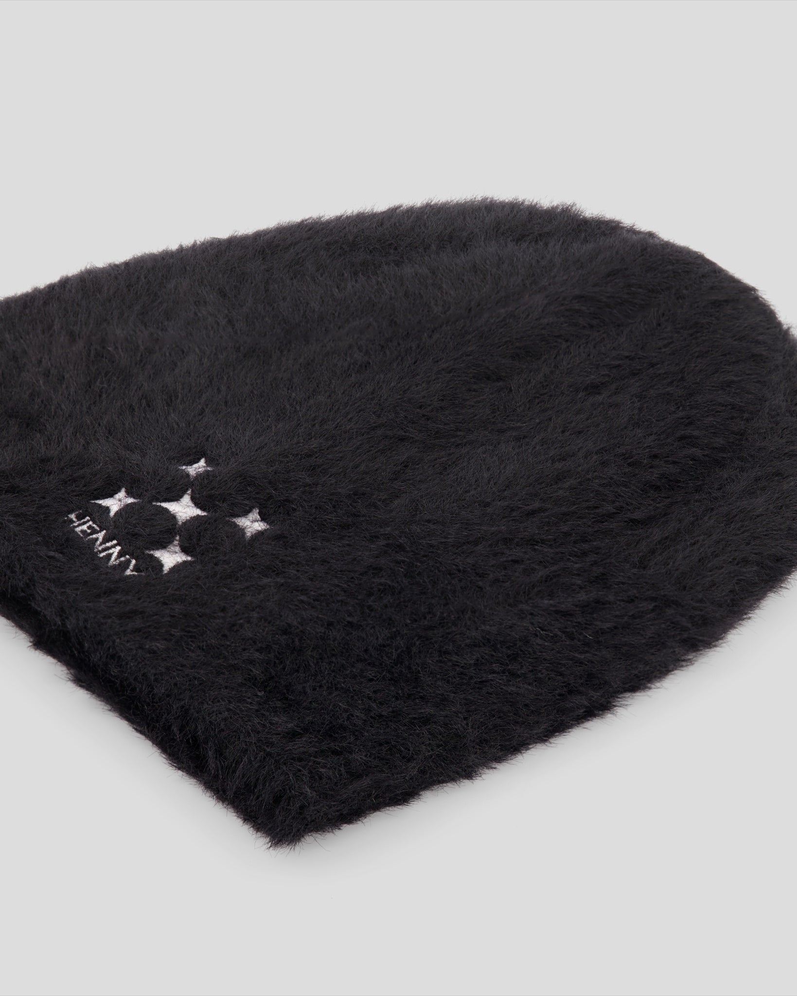 Black Minkhair Beanie