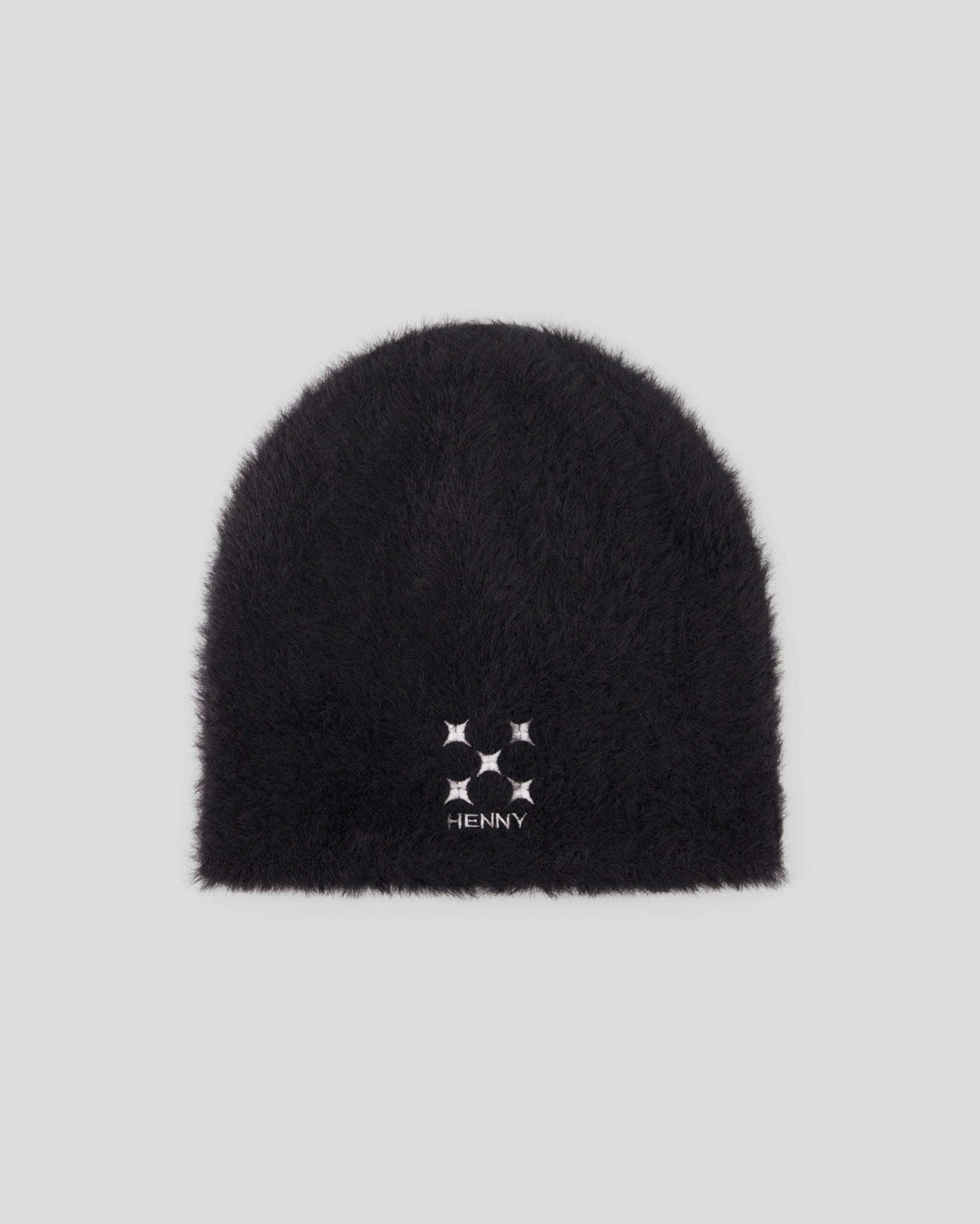 Black Minkhair Beanie