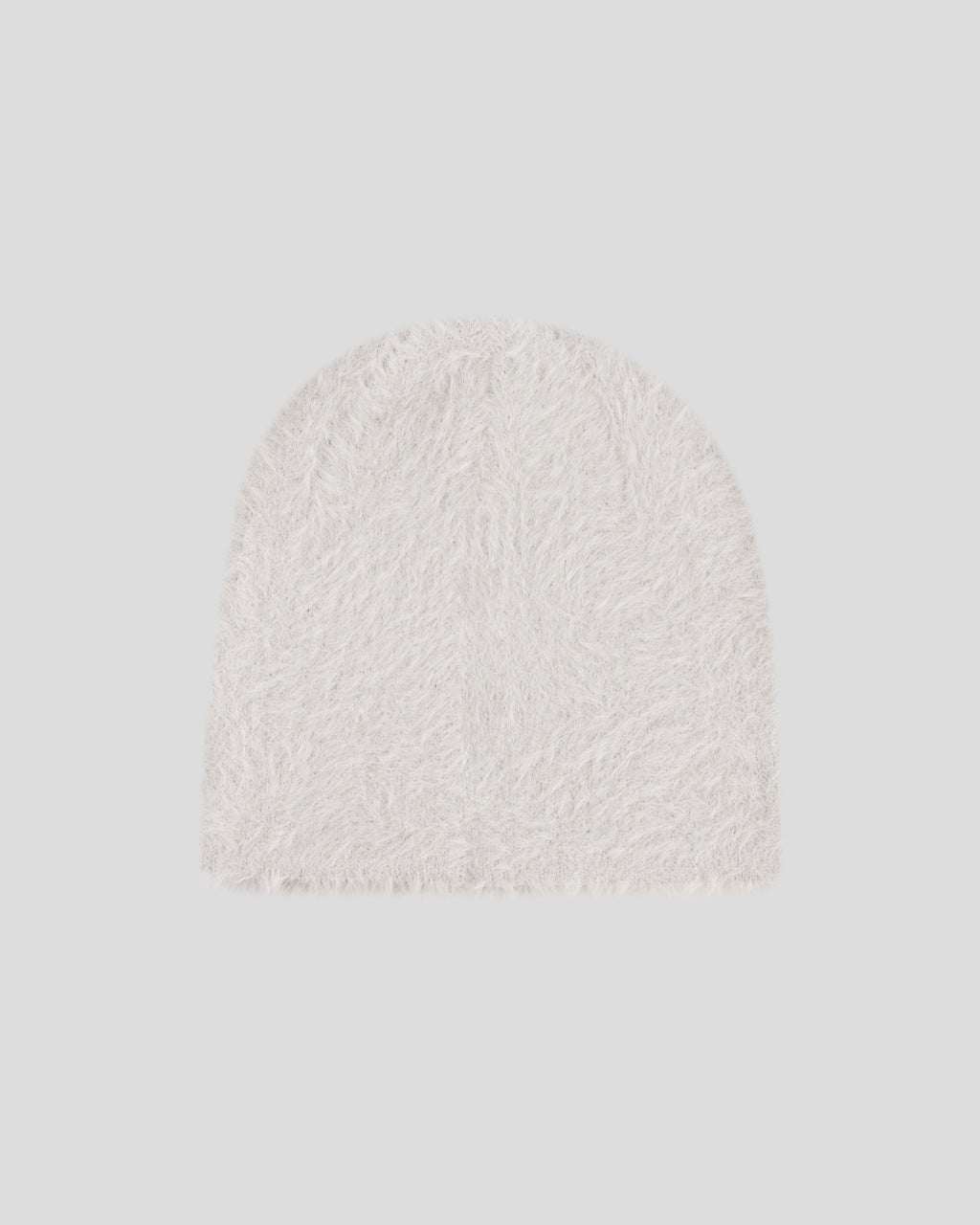 Grey Minkhair Beanie