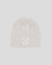 Grey Minkhair Beanie