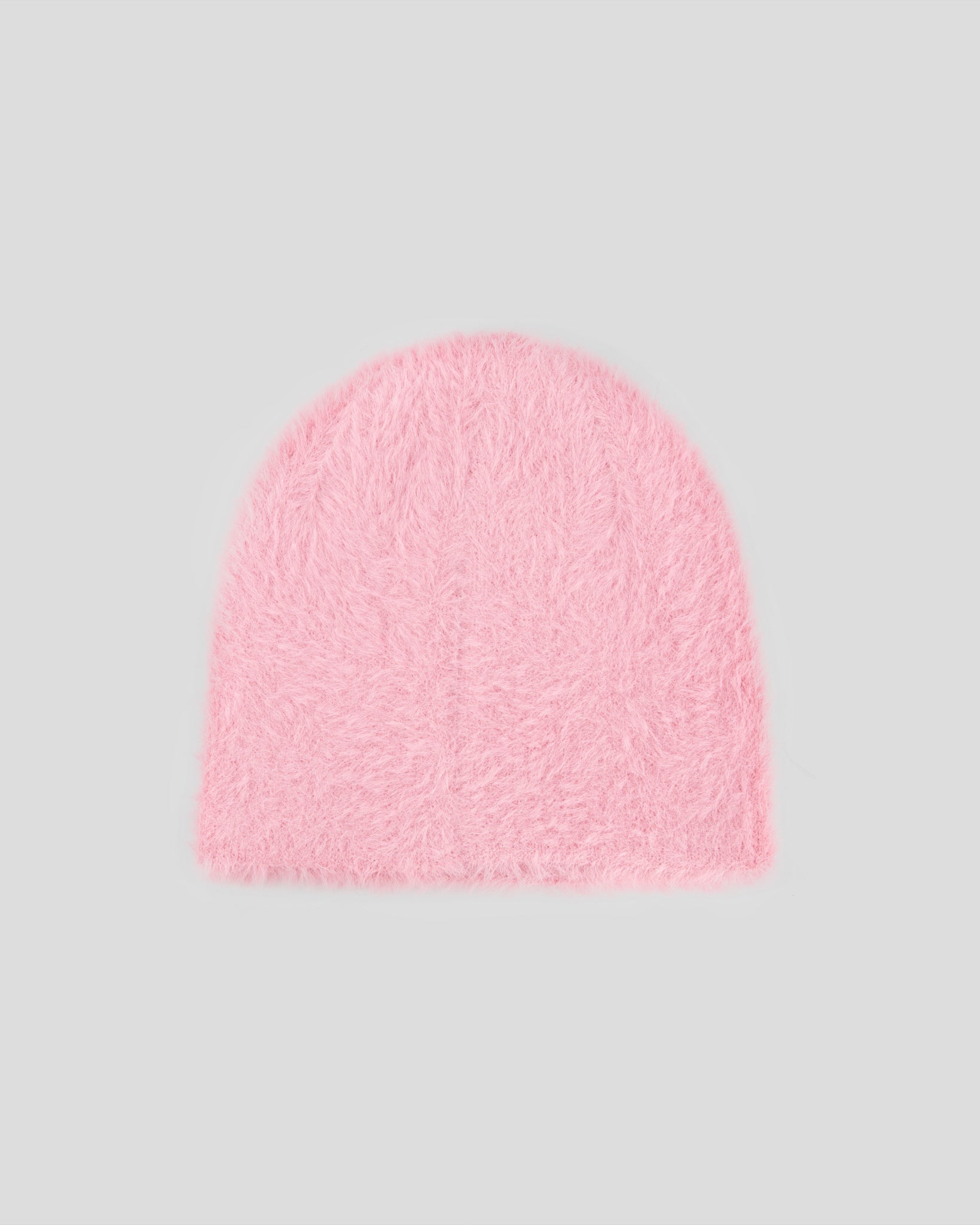 Pink Minkhair Beanie