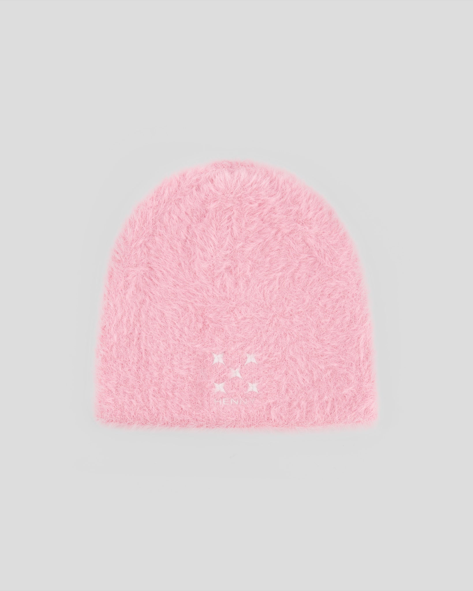 Pink Minkhair Beanie