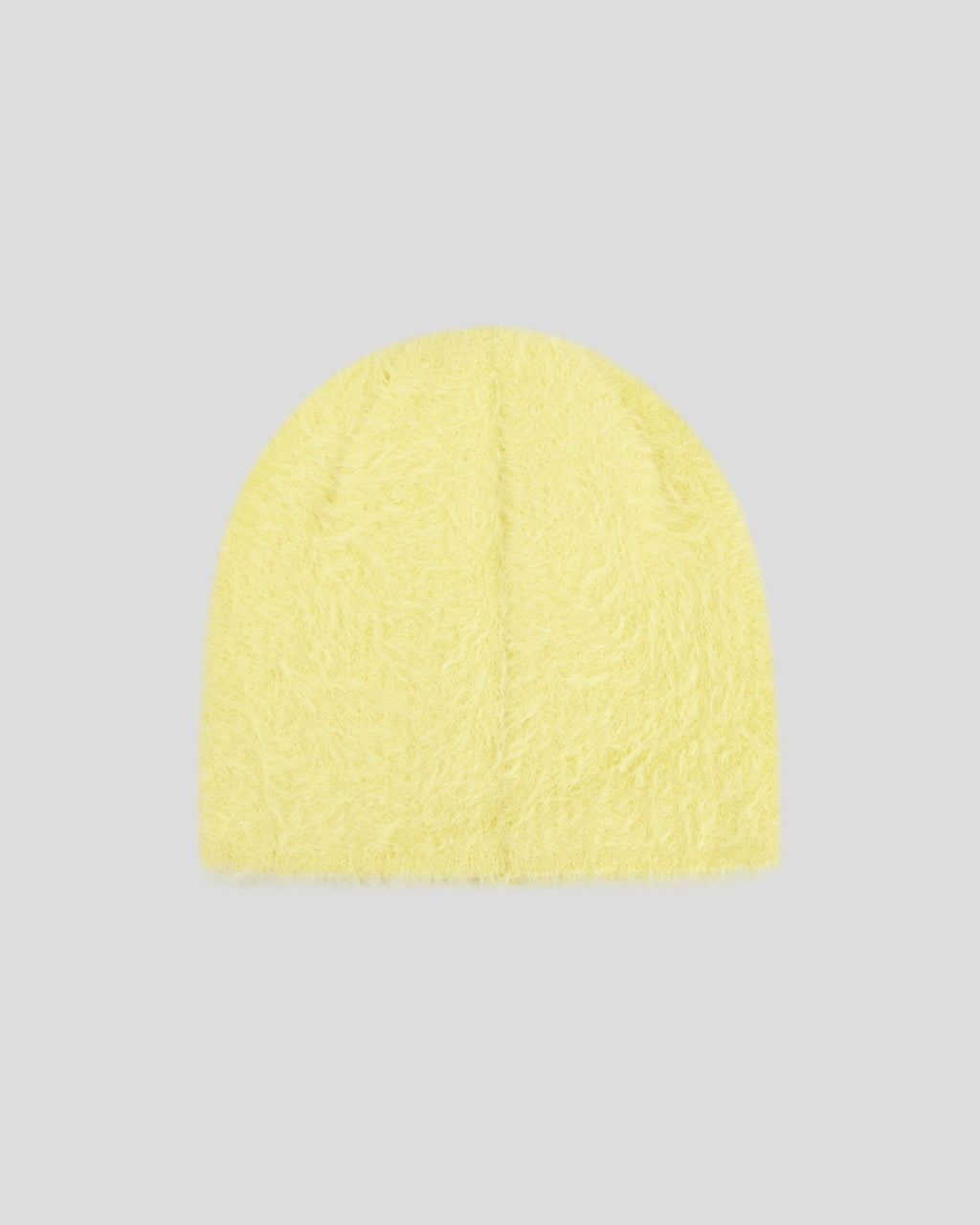Yellow Minkhair Beanie