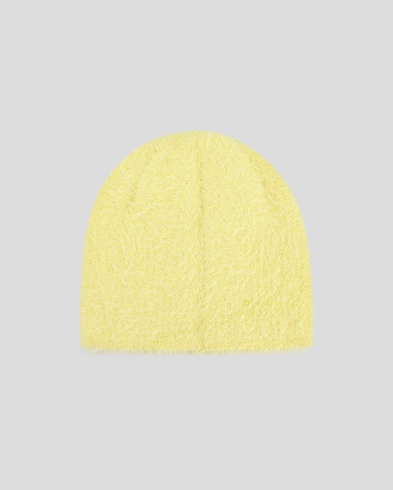 Yellow Minkhair Beanie