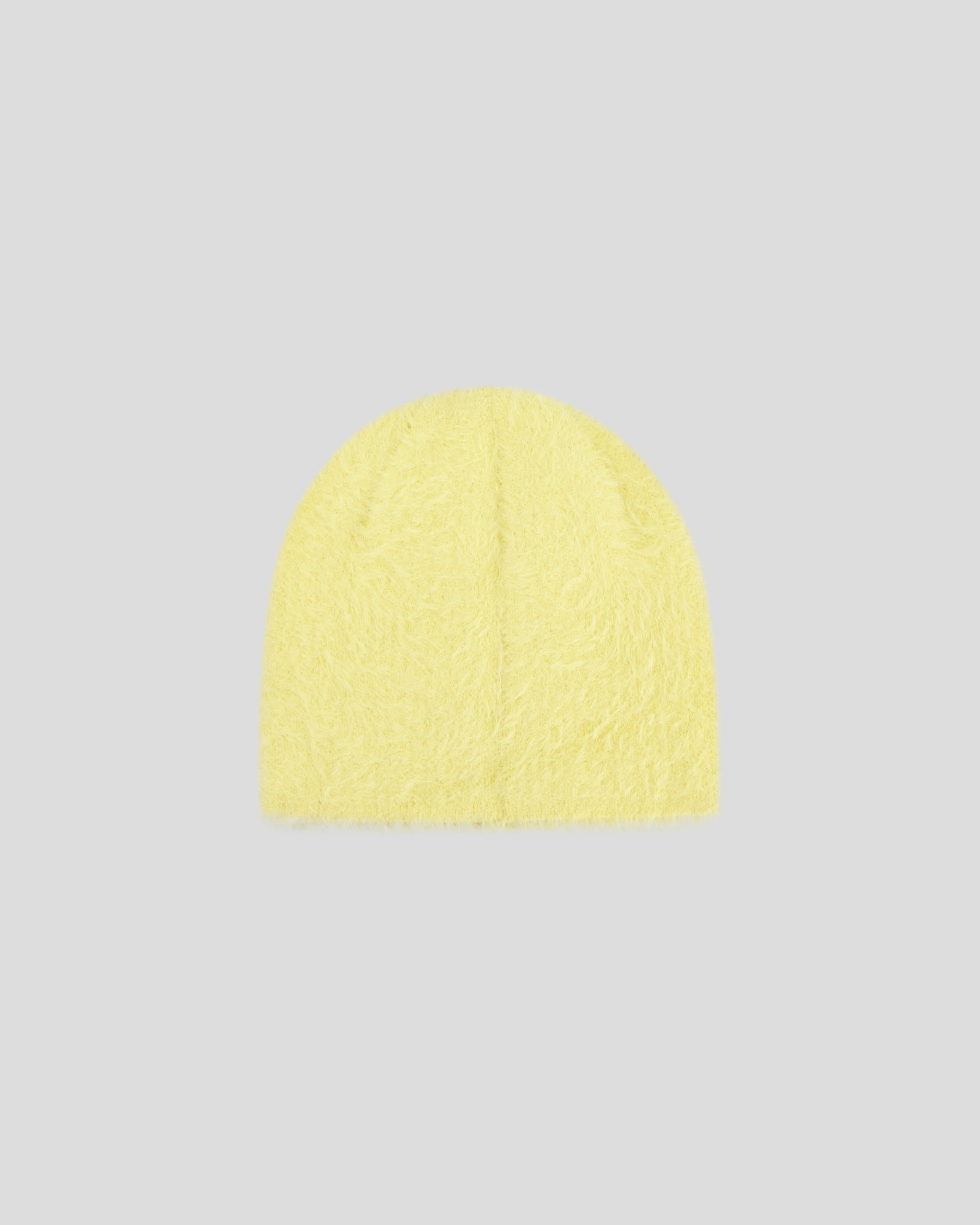 YELLOW MOHAIR BEANIE