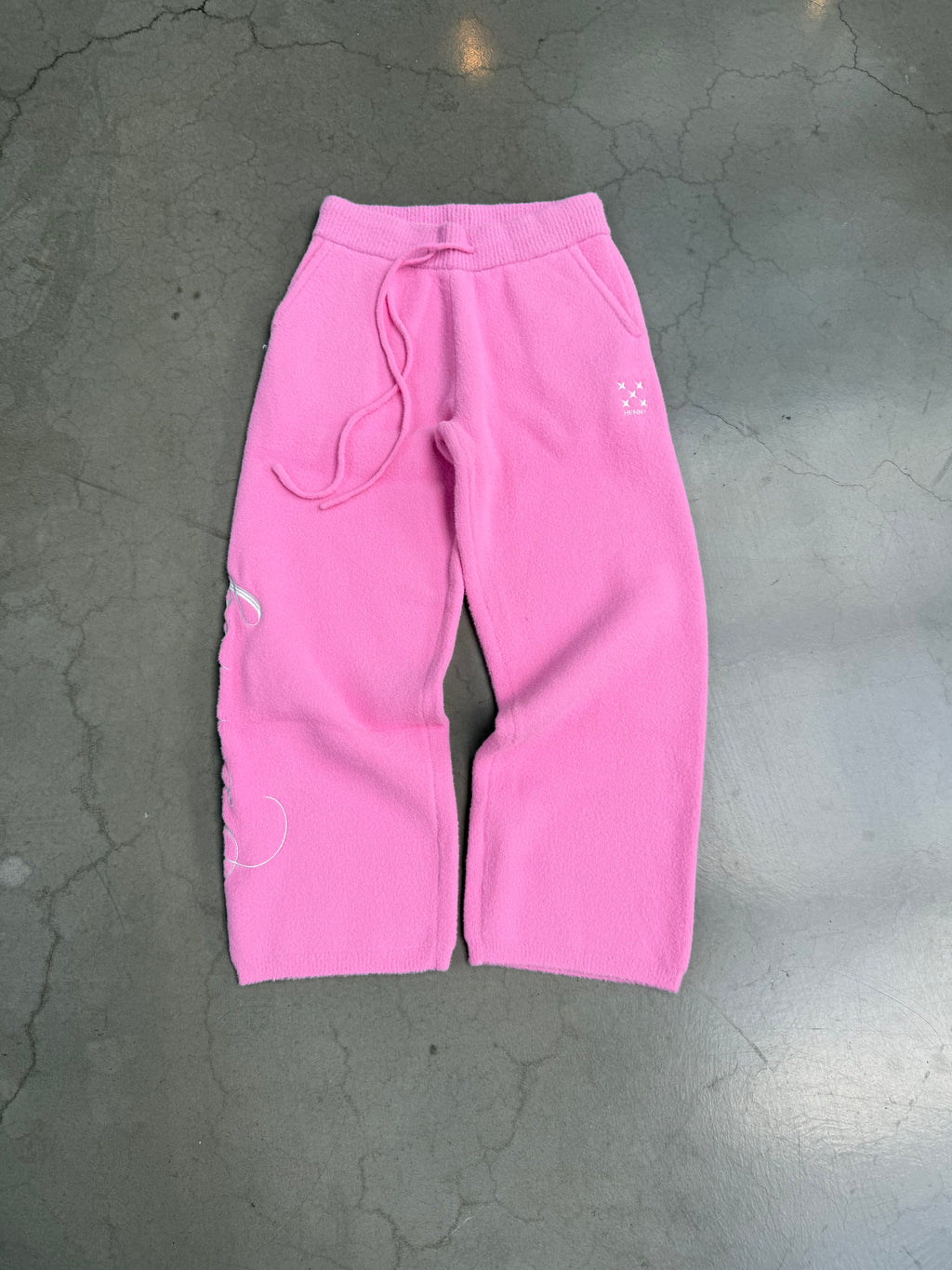 PINK MOHAIR PANT