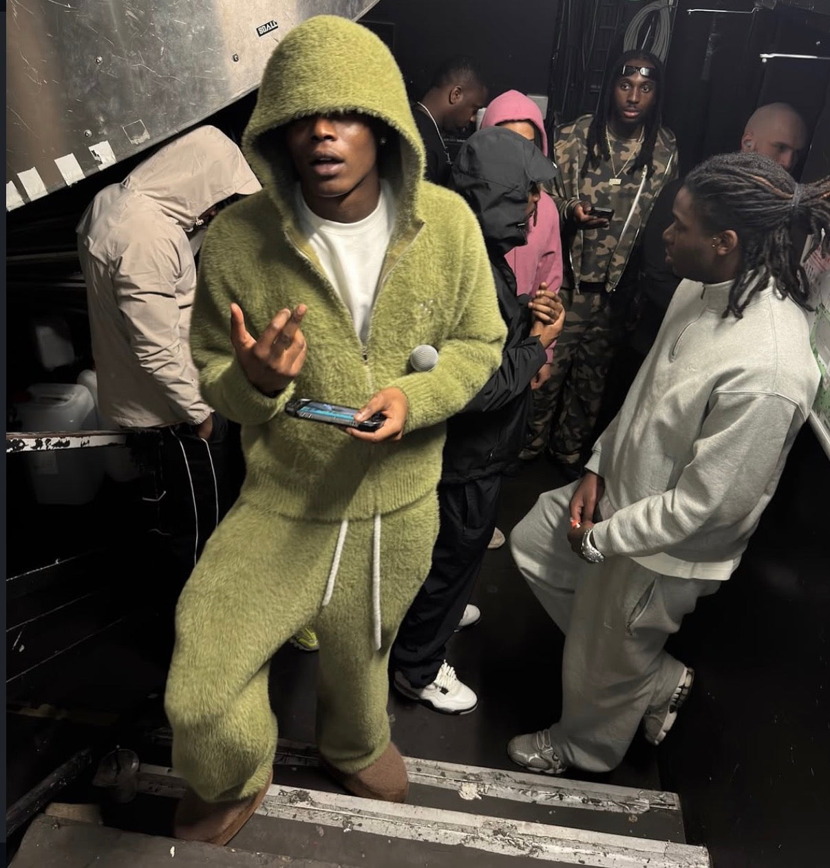 VESTE MOHAIR GUAVA VERTE