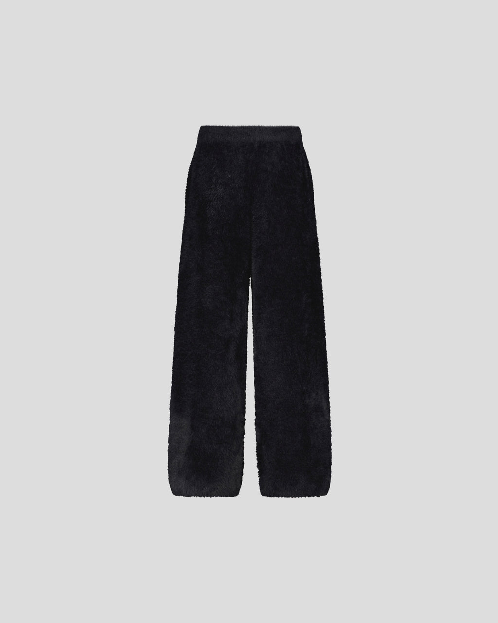 BLACK MOHAIR PANTS