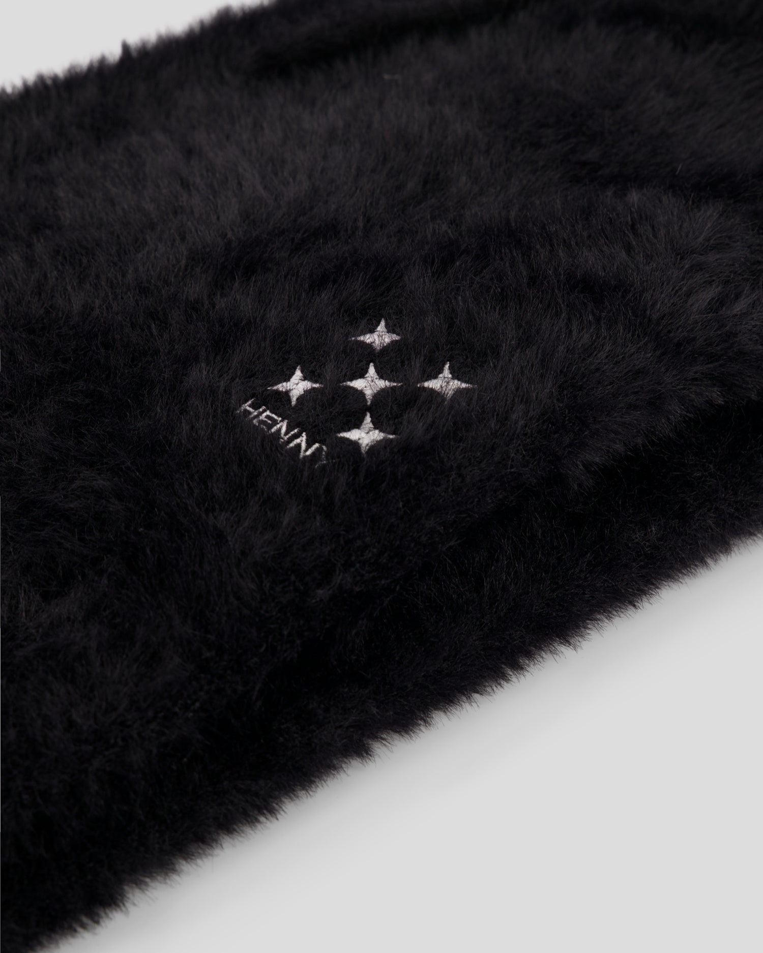BLACK MOHAIR PANTS