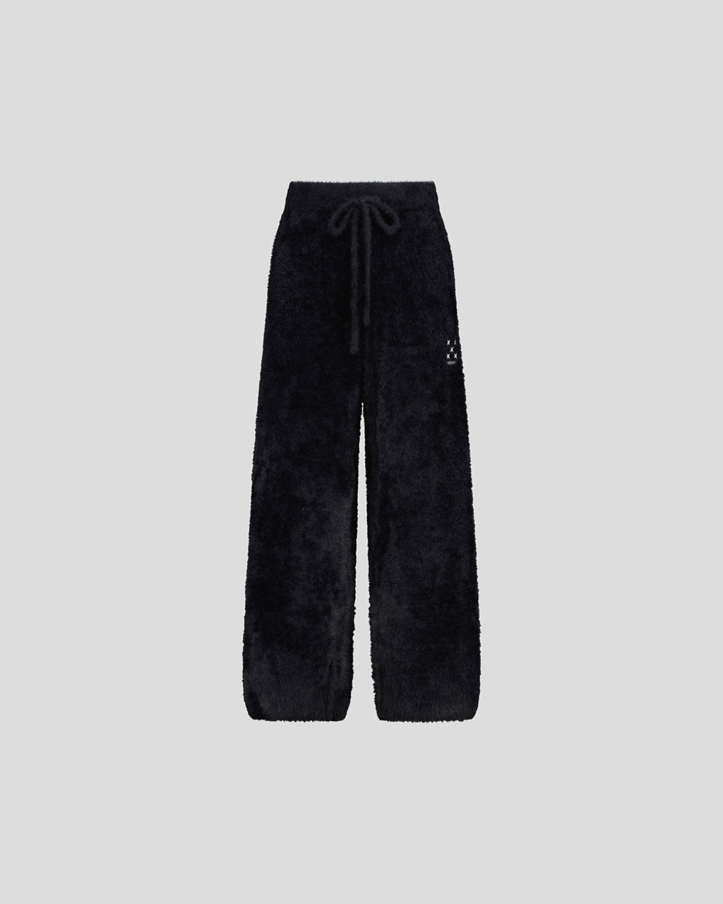 BLACK MOHAIR PANTS