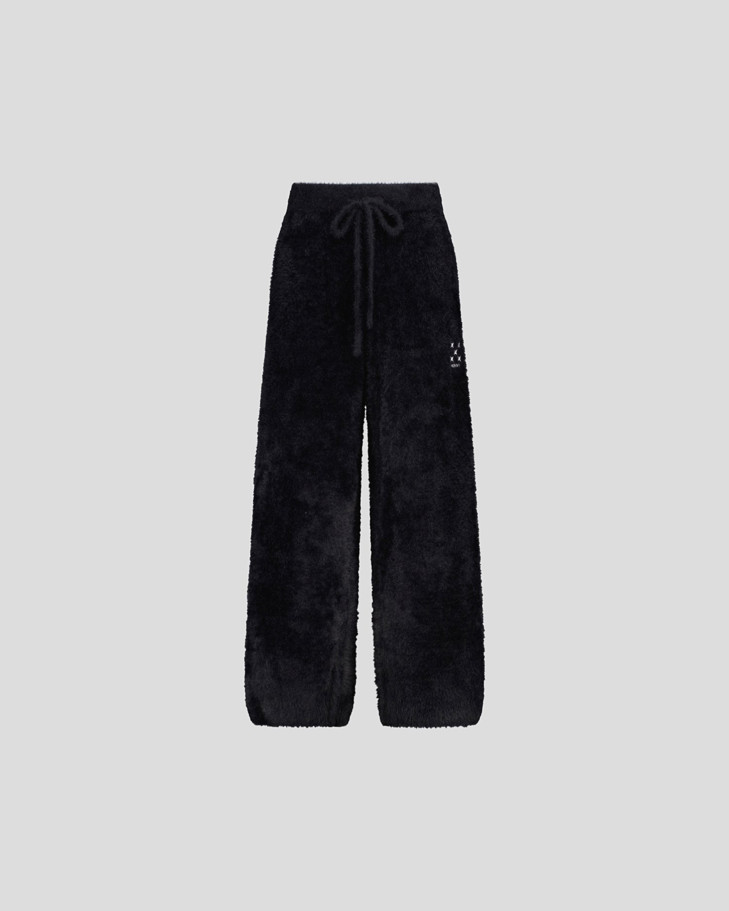 BLACK MOHAIR PANTS