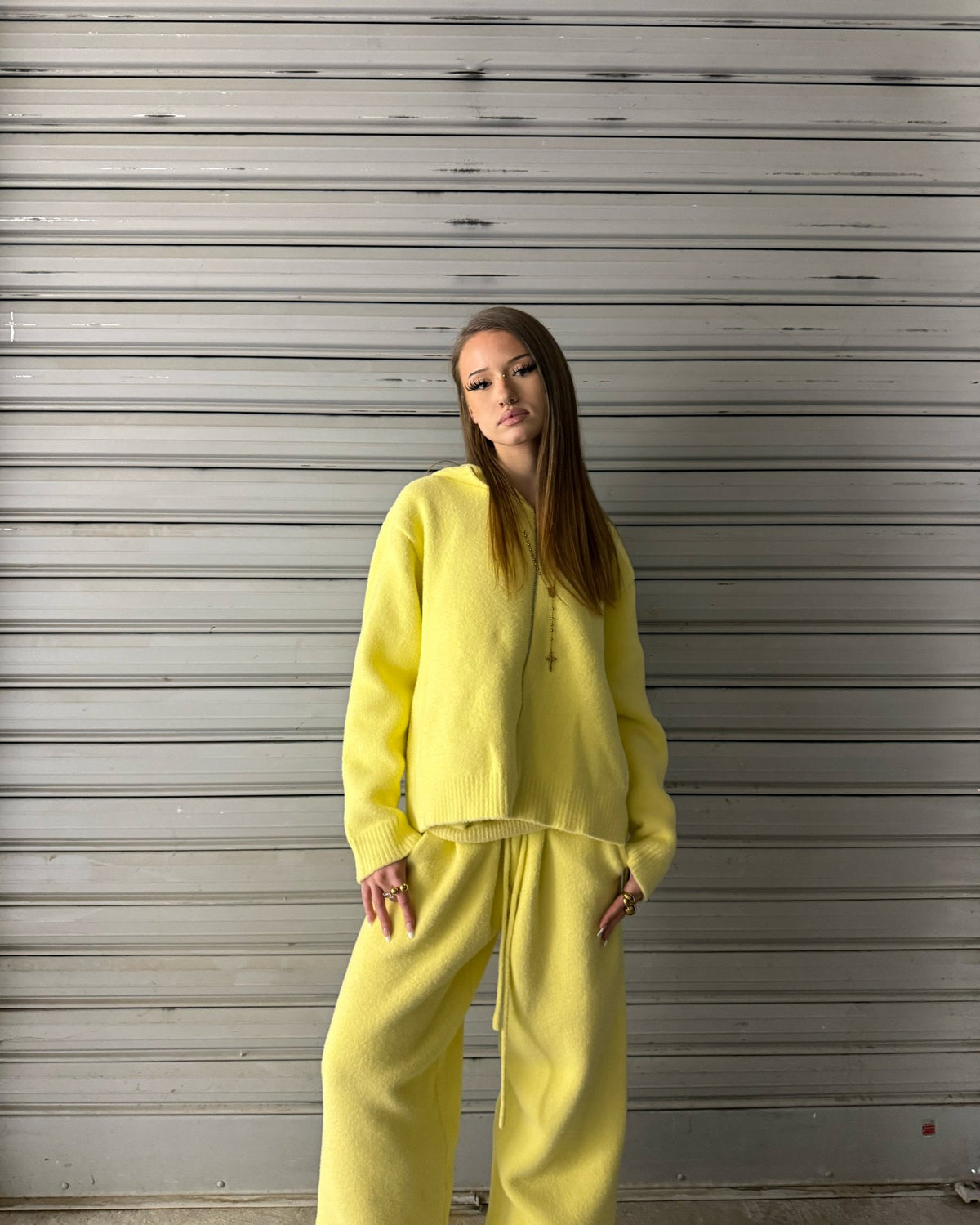 YELLOW MOHAIR JACKET