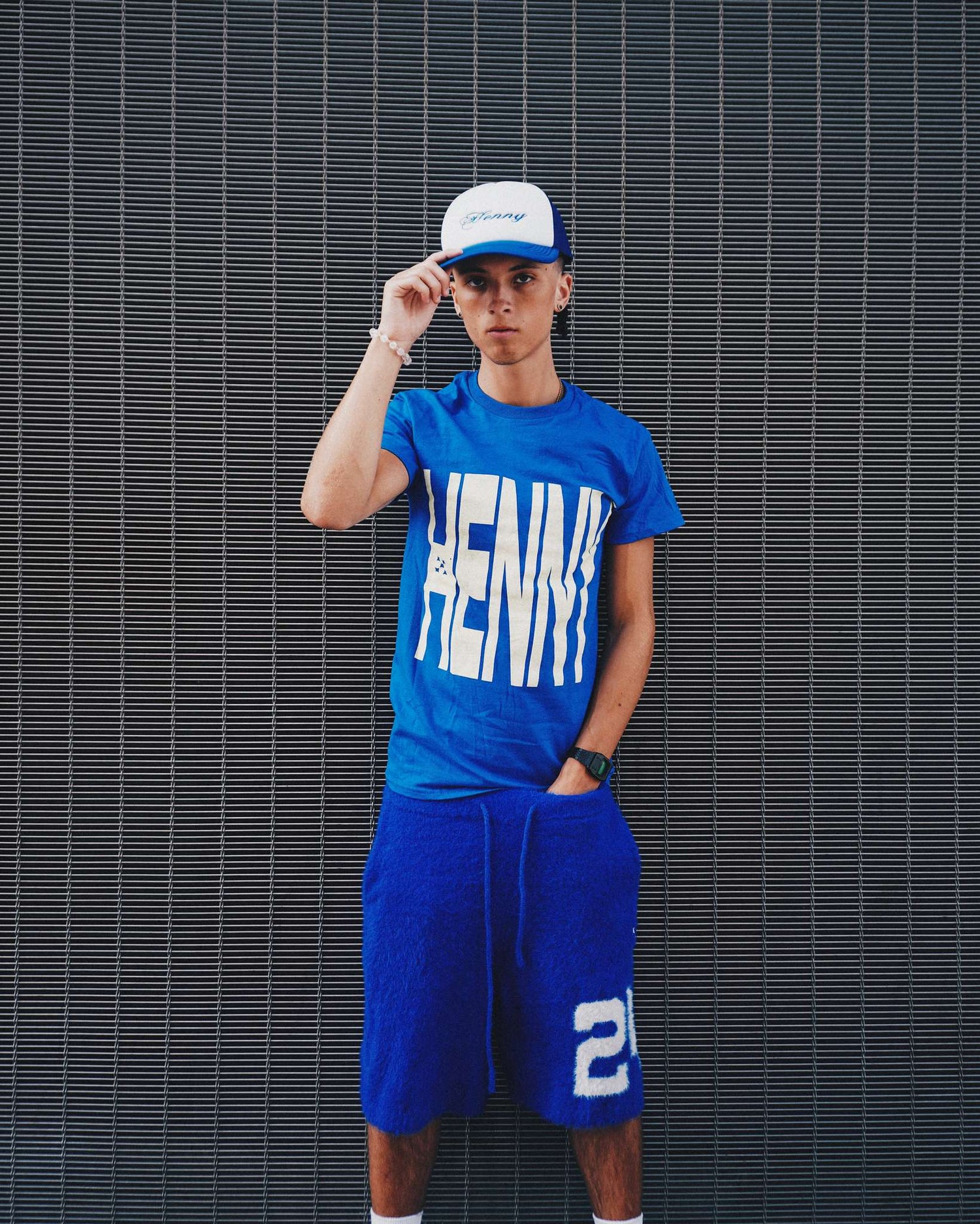 BASIC TEE BLEU - vue 3