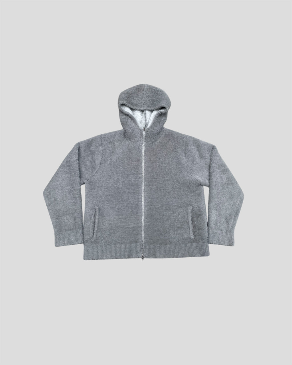 Grey Minkhair Jacket