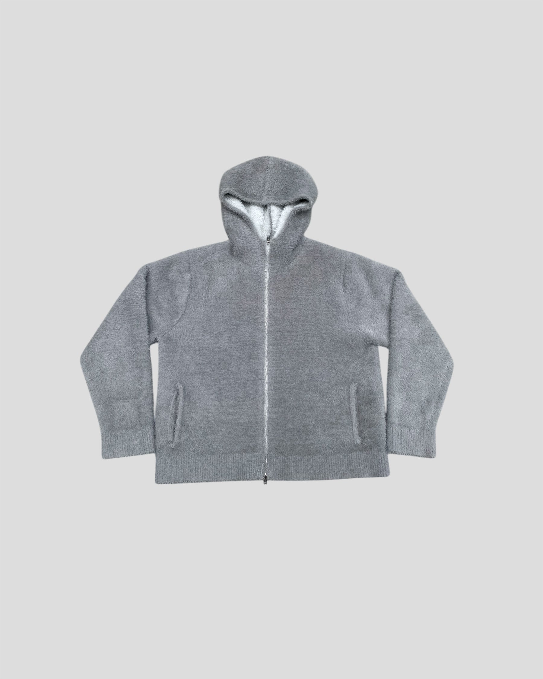 Grey Minkhair Jacket