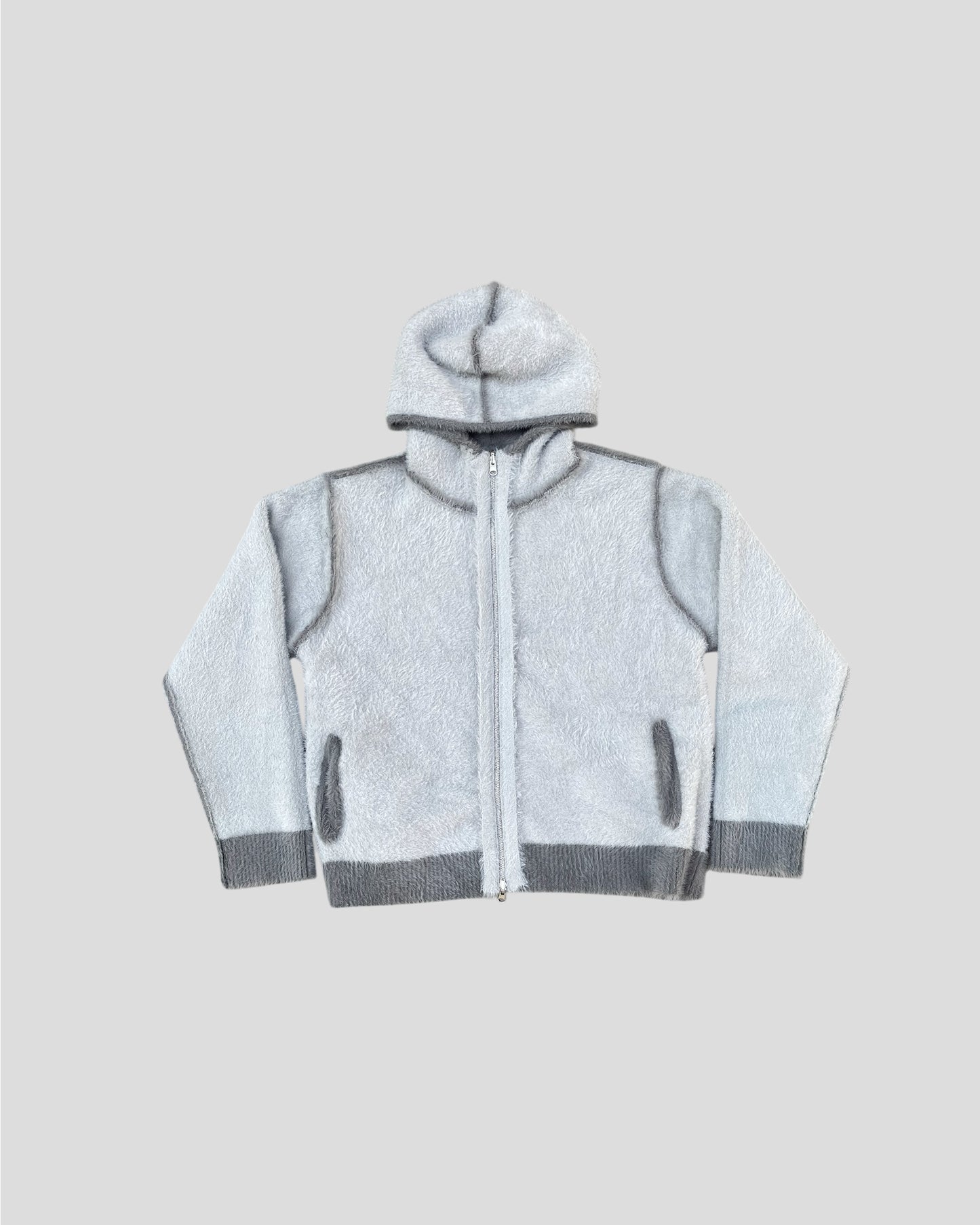 MOHAIR GREY JACKET REVERSIBLE