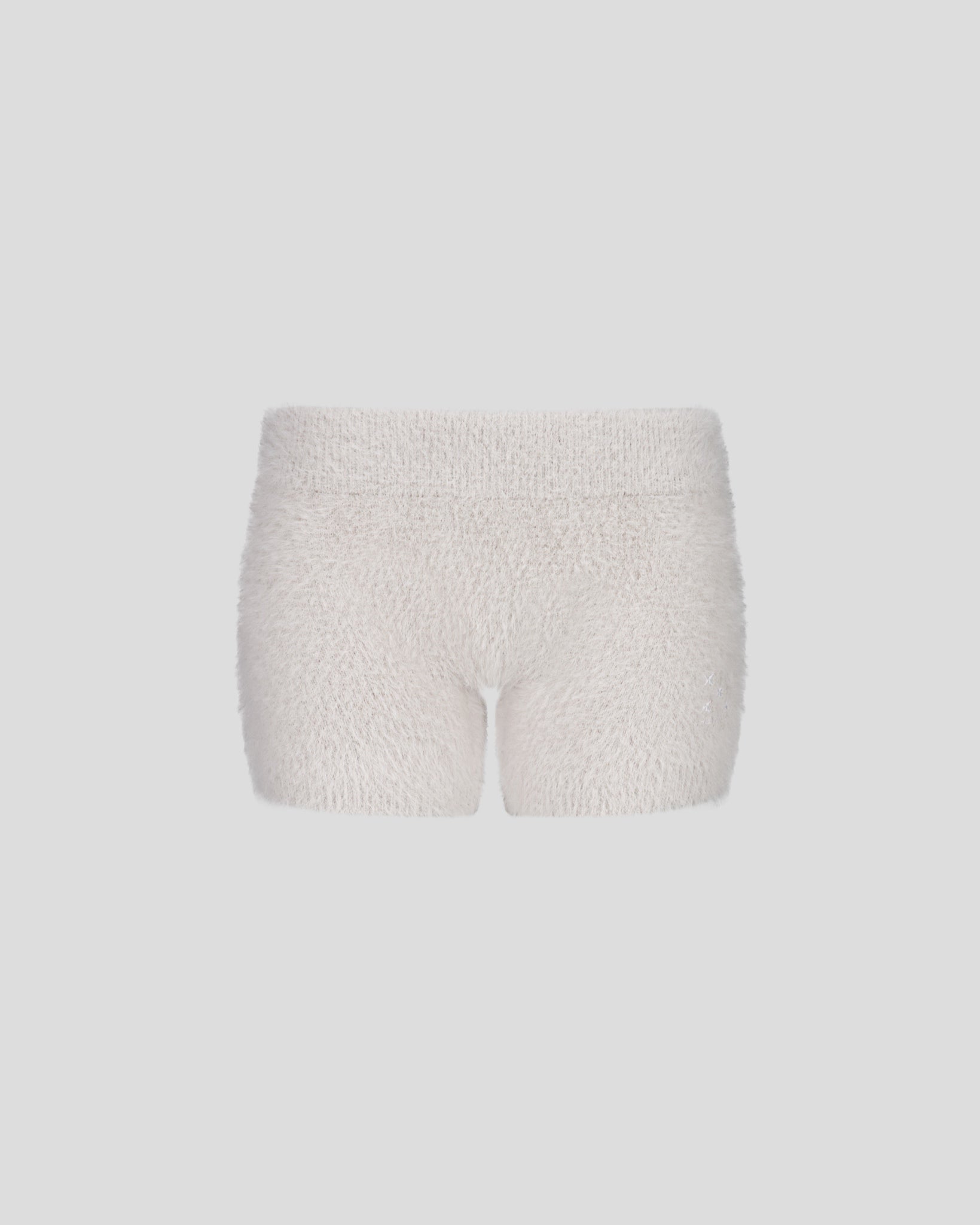 SXY MOHAIR SHORTS GREY
