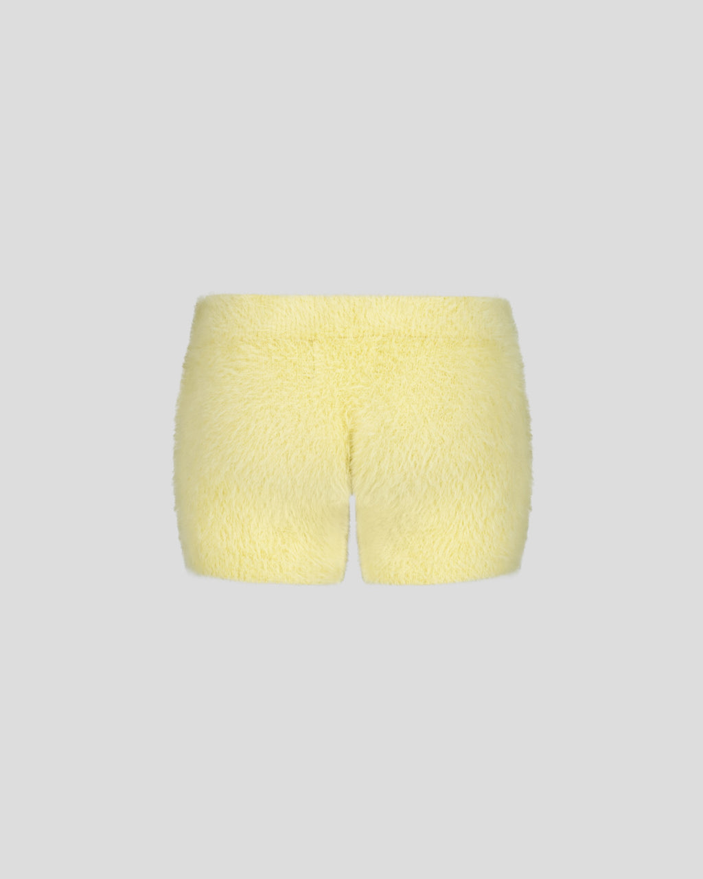 SXY MOHAIR YELLOW SHORTS