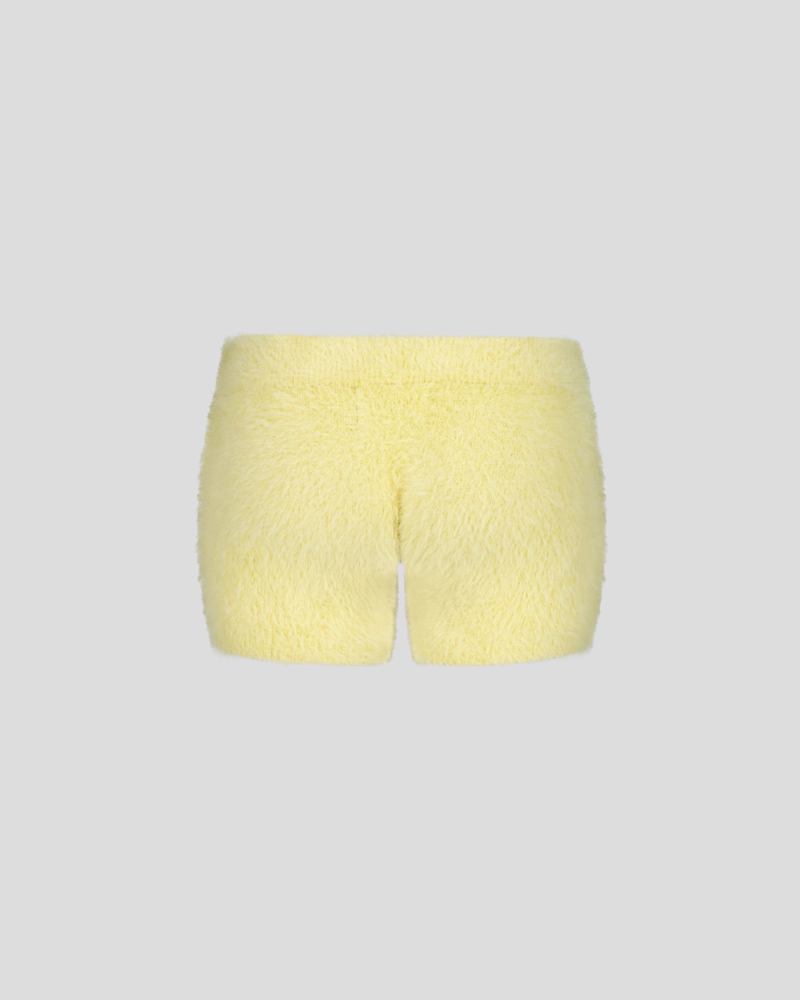 SXY MOHAIR YELLOW SHORTS
