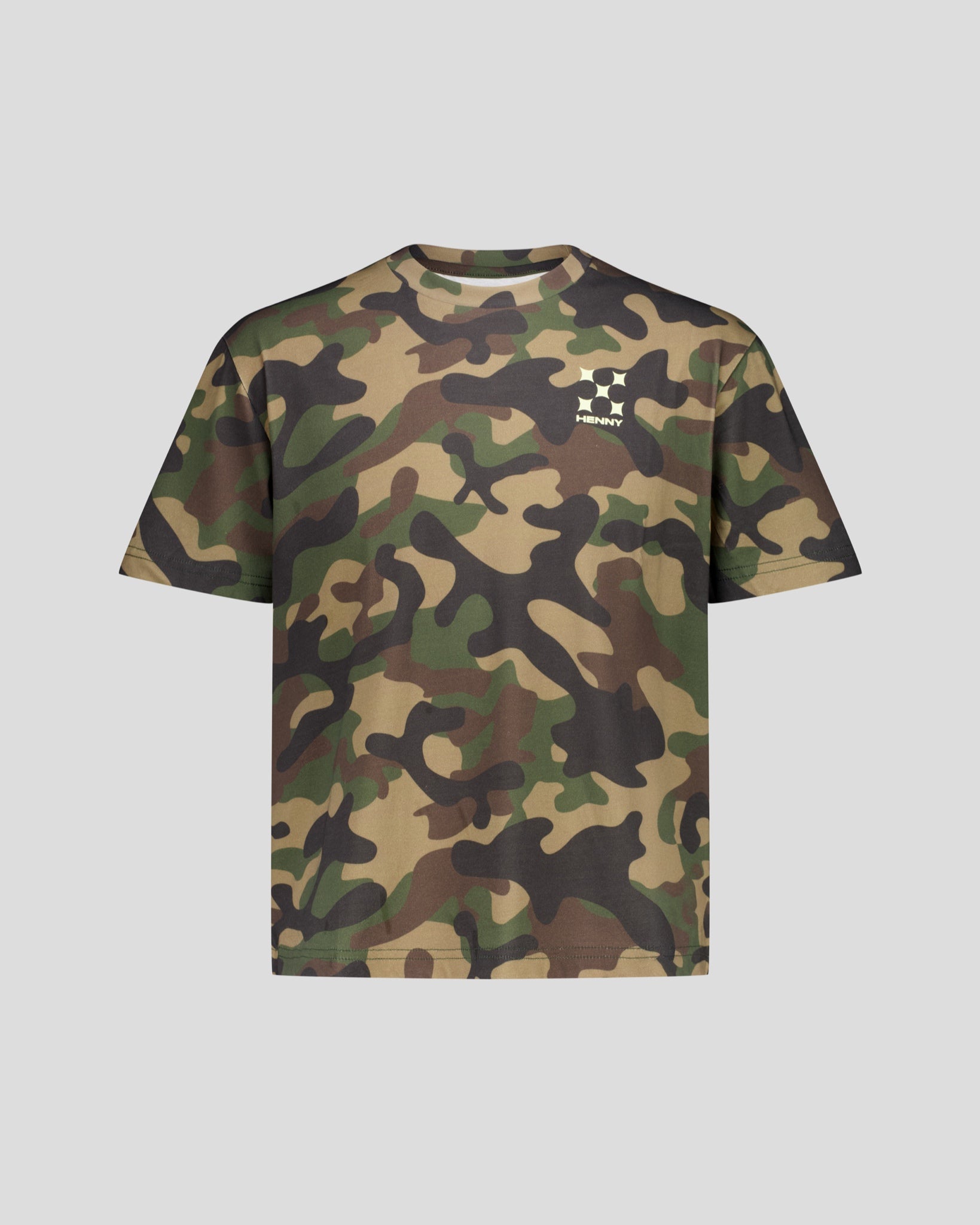Camo Cotton Short-Sleeved Tee