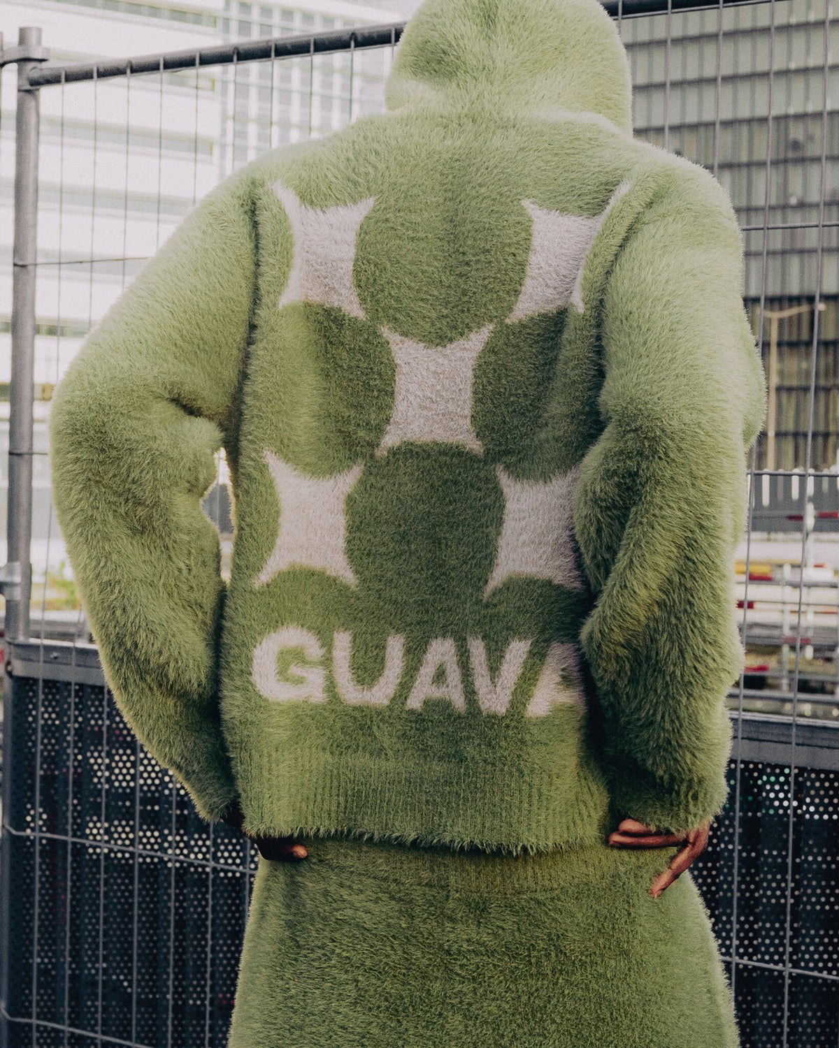 VESTE MOHAIR GUAVA VERTE - vue 4
