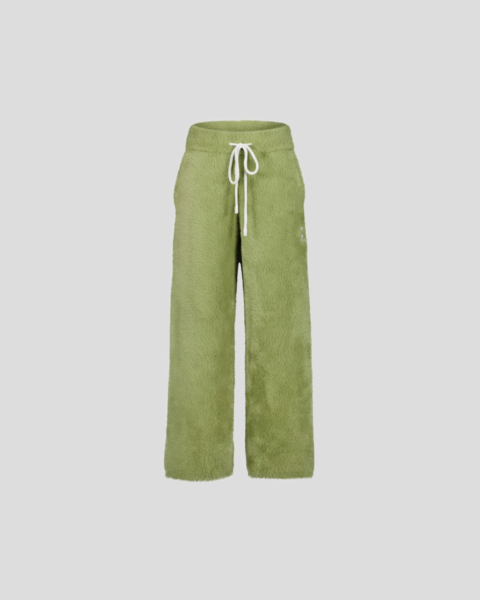 PANTALON MOHAIR GUAVA VERT