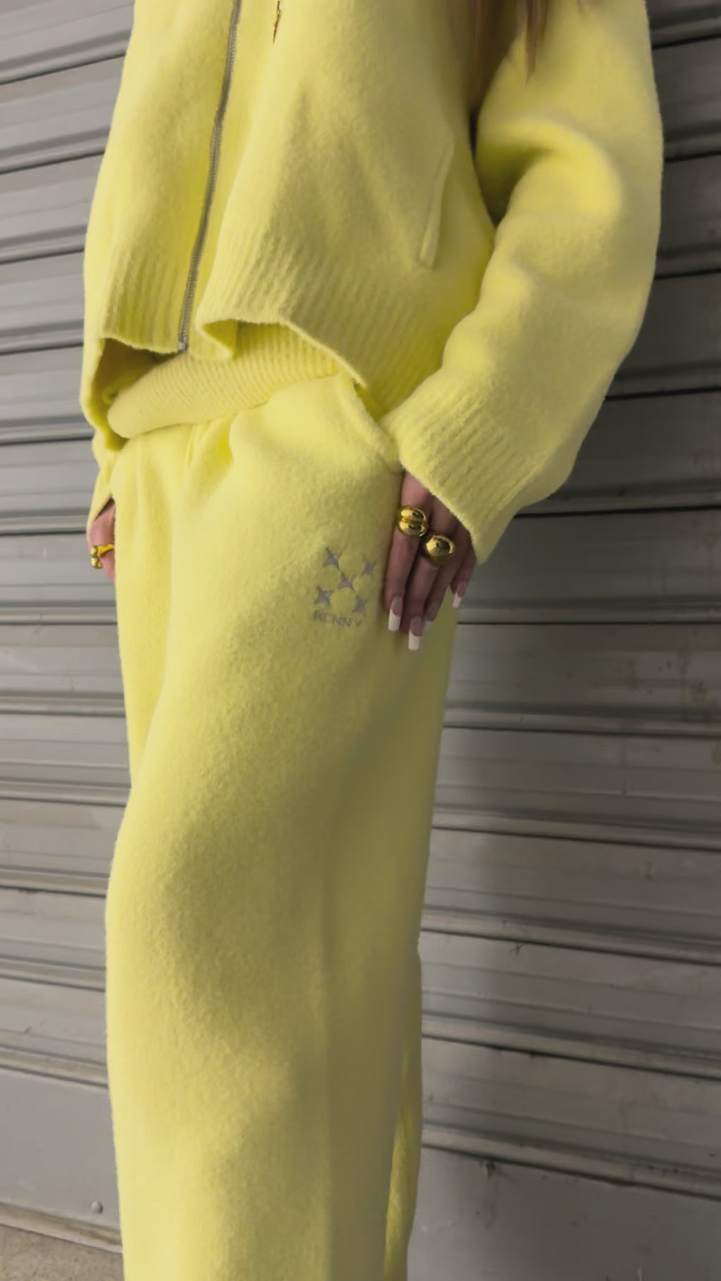 YELLOW MOHAIR JACKET