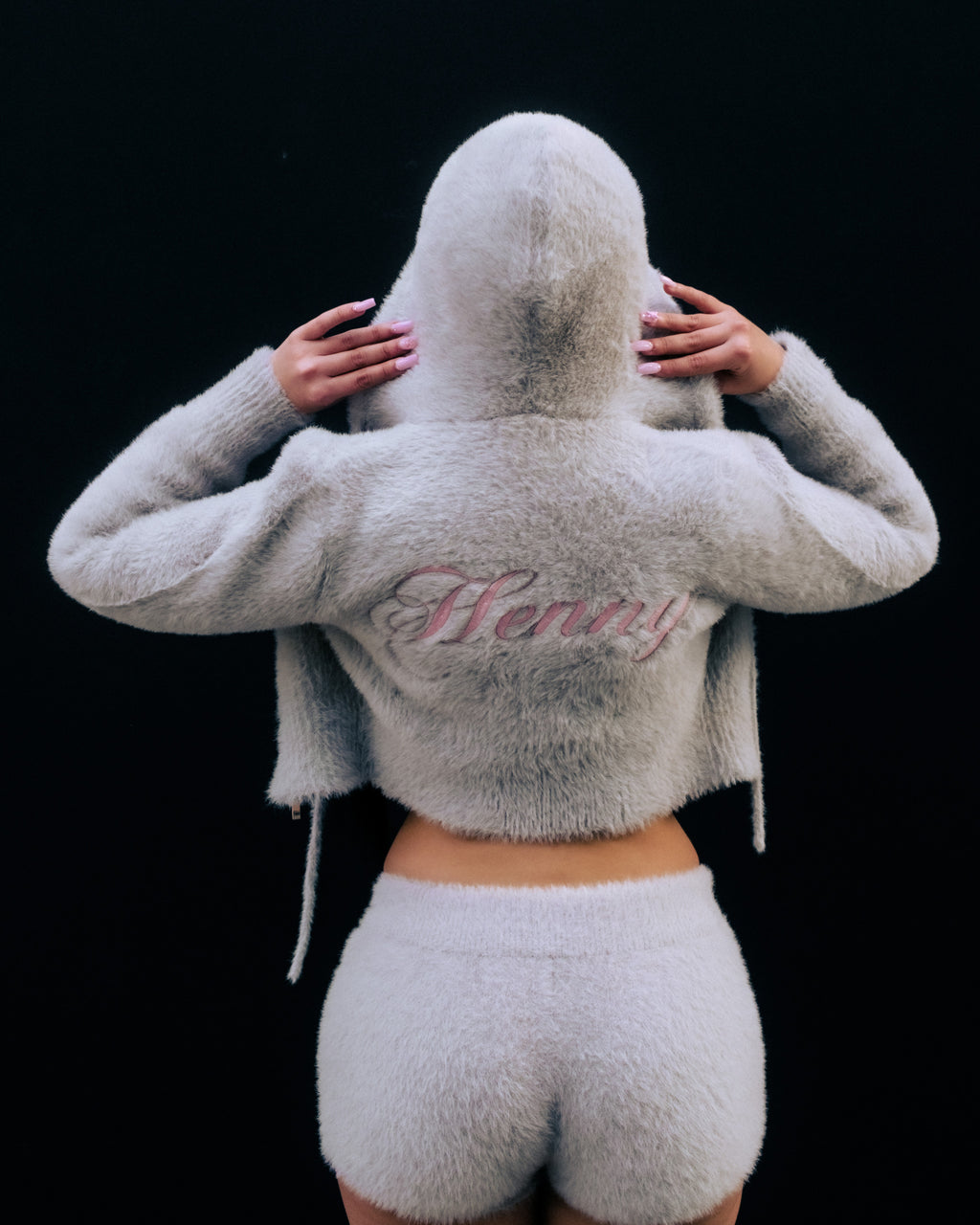 SXY MOHAIR JACKET GRIS REMIX - vue 3