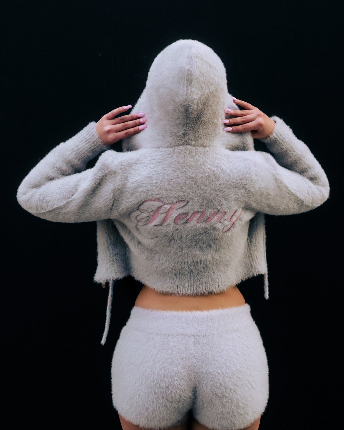 SXY MOHAIR JACKET GRIS REMIX - vue 3